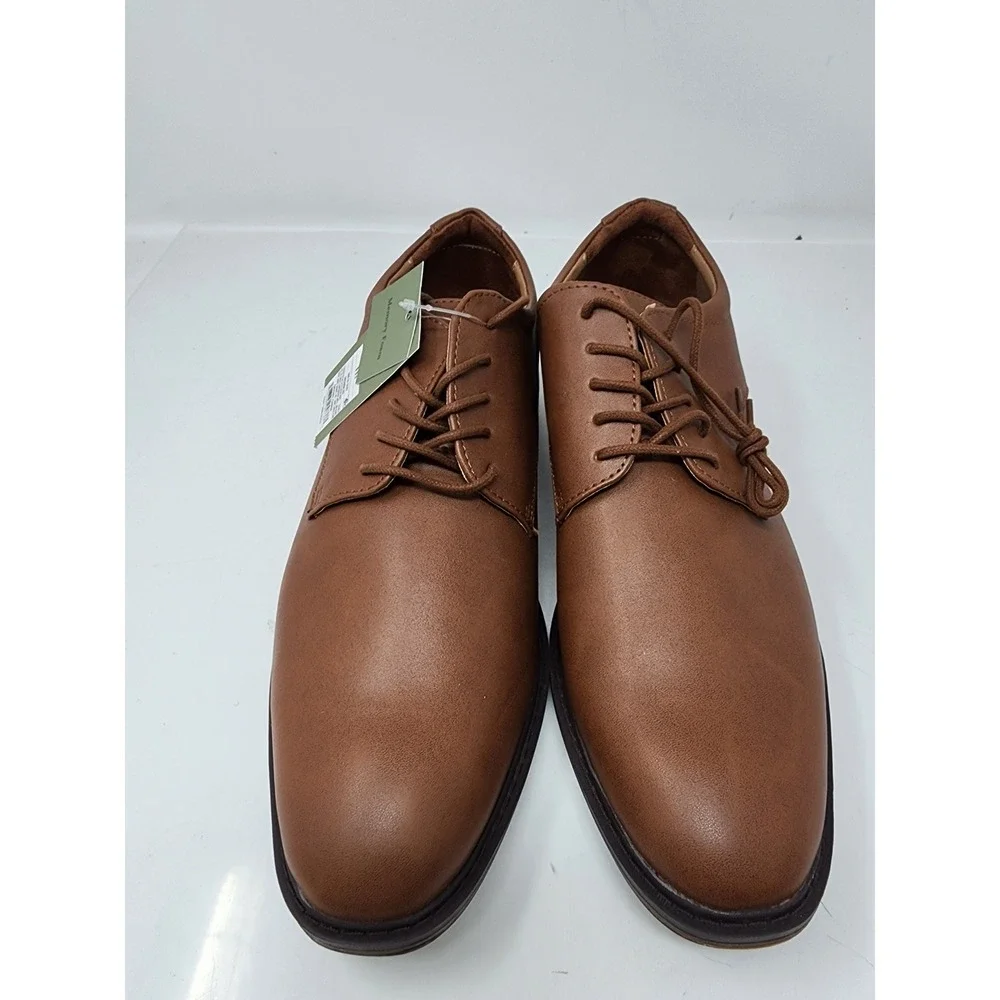 Goodfellow & Co Leo Mens Brown Memory Foam Derby Dress Shoes Size 11.5‎ NWT